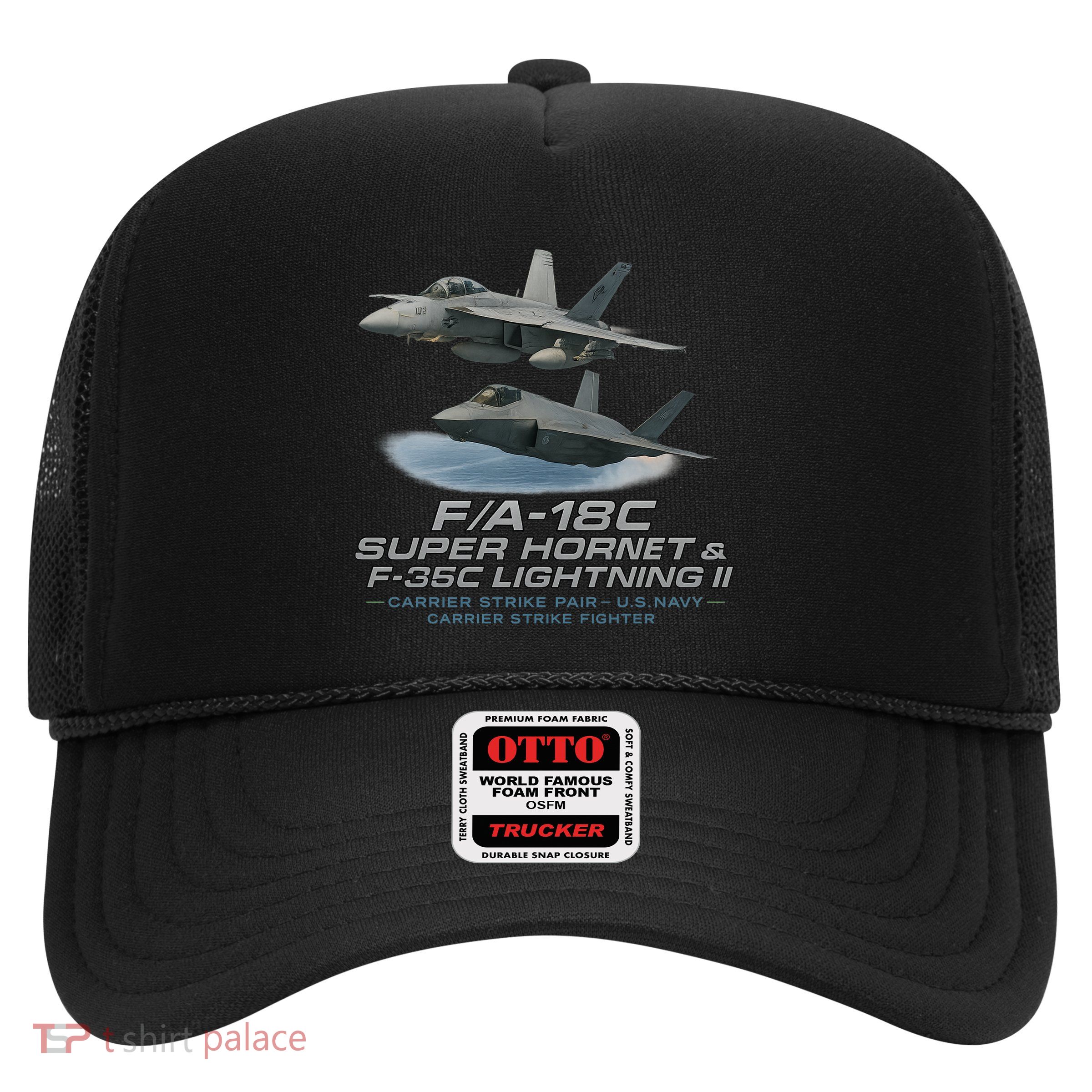 Carrier Strike Pair – F/A-18F & F-35C Trucker Hat