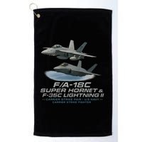 Carrier Strike Pair – F/A-18F & F-35C Golf Towel