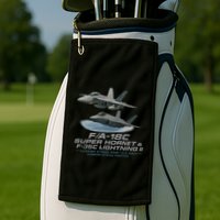 Carrier Strike Pair – F/A-18F & F-35C Golf Towel