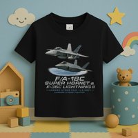 Carrier Strike Pair – F/A-18F & F-35C Toddler T-Shirt
