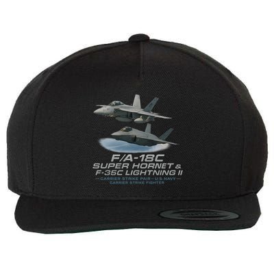 Carrier Strike Pair – F/A-18F & F-35C Wool Snapback Cap