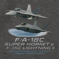 Carrier Strike Pair – F/A-18F & F-35C Vector Backpack