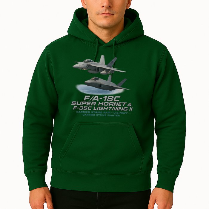 Carrier Strike Pair – F/A-18F & F-35C Hoodie