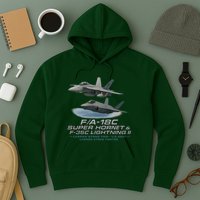 Carrier Strike Pair – F/A-18F & F-35C Hoodie