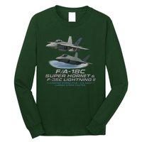 Carrier Strike Pair – F/A-18F & F-35C Long Sleeve Shirt