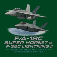 Carrier Strike Pair – F/A-18F & F-35C T-Shirt