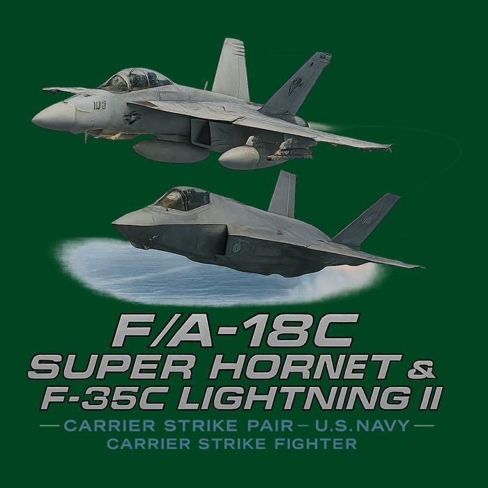 Carrier Strike Pair – F/A-18F & F-35C T-Shirt