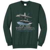 Carrier Strike Pair – F/A-18F & F-35C Tall Sweatshirt