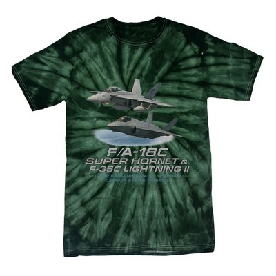 Carrier Strike Pair – F/A-18F & F-35C Tie-Dye T-Shirt