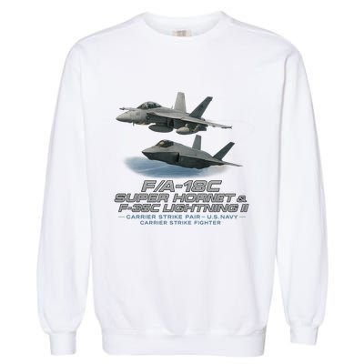 Carrier Strike Pair – F/A-18F & F-35C Garment-Dyed Sweatshirt