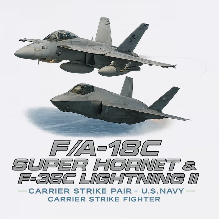 Carrier Strike Pair – F/A-18F & F-35C Garment-Dyed Sweatshirt
