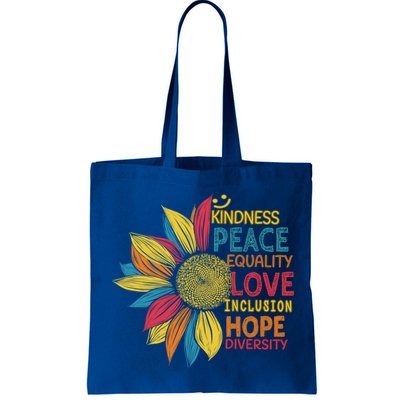 Colorful Sunflower Peace Love Inclusion Equality Diversity Gift Bag