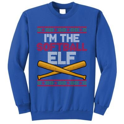 Christmas Softball Player Santa Claus Xmas Day Sport Meaningful Gift Sweatshirt