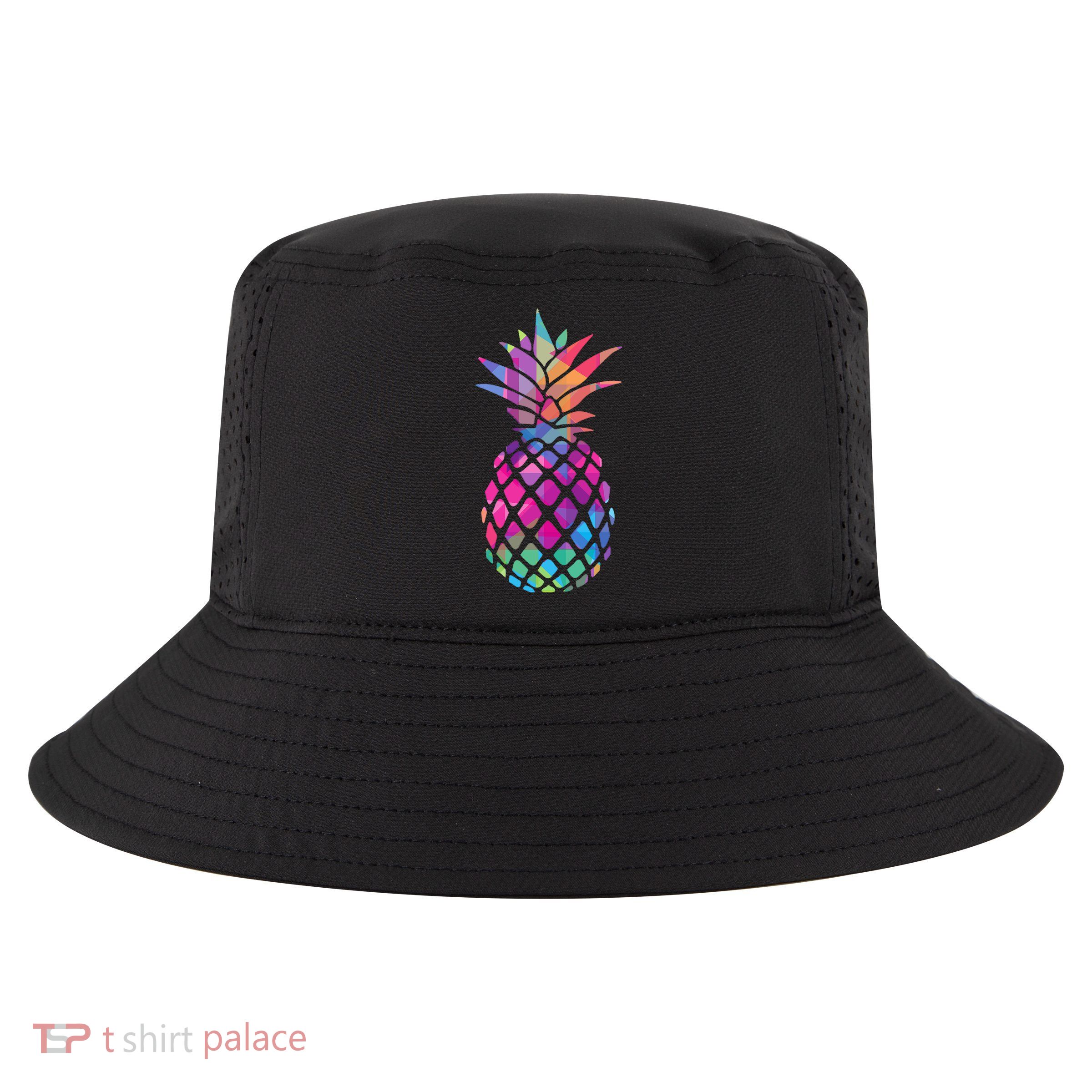 Colorful Simple Pineapple Cool Comfort Performance Bucket Hat