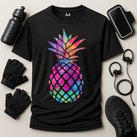 Colorful Simple Pineapple Performance Shirt