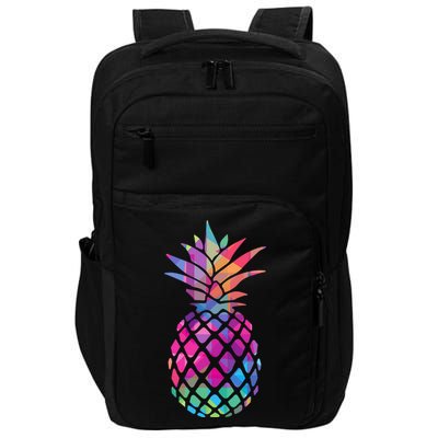 Colorful Simple Pineapple Impact Tech Backpack