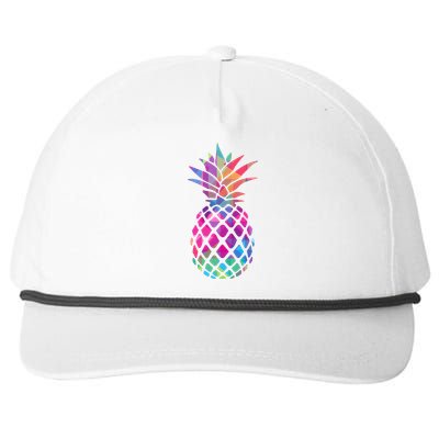 Colorful Simple Pineapple Snapback Five-Panel Rope Hat