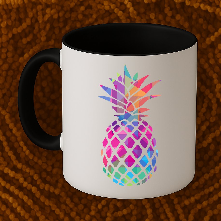 Colorful Simple Pineapple Mug