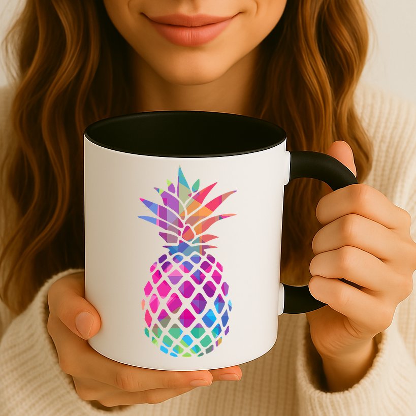Colorful Simple Pineapple Mug