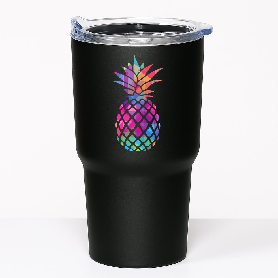 Colorful Simple Pineapple Tumbler