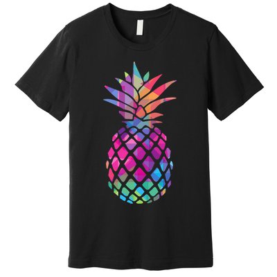 Colorful Simple Pineapple Premium T-Shirt