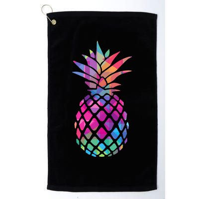 Colorful Simple Pineapple Golf Towel