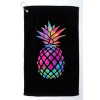 Colorful Simple Pineapple Golf Towel