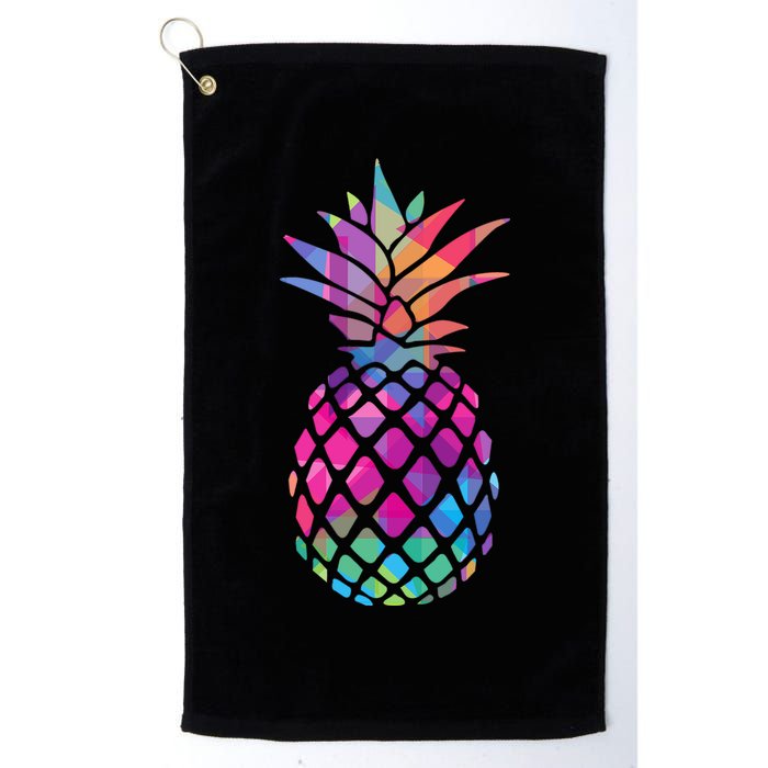 Colorful Simple Pineapple Golf Towel