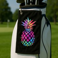 Colorful Simple Pineapple Golf Towel