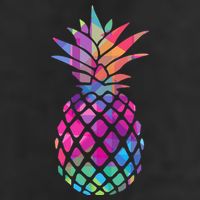Colorful Simple Pineapple Golf Towel