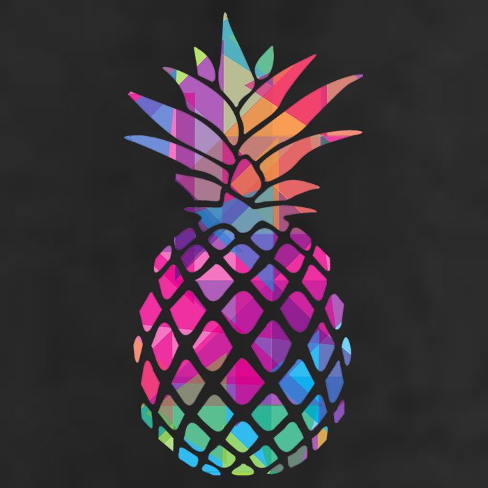 Colorful Simple Pineapple Golf Towel