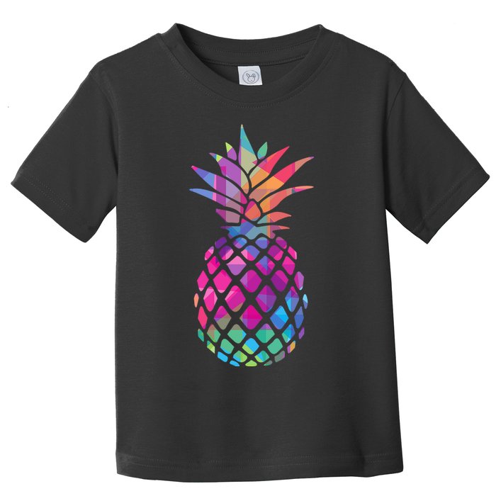 Colorful Simple Pineapple Toddler T-Shirt