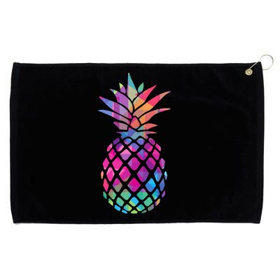 Colorful Simple Pineapple Grommeted Golf Towel