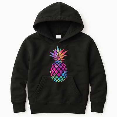 Colorful Simple Pineapple Kids Hoodie