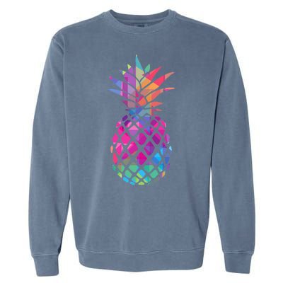 Colorful Simple Pineapple Garment-Dyed Sweatshirt