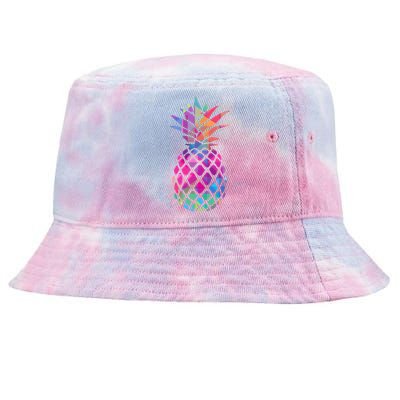 Colorful Simple Pineapple Tie-Dyed Bucket Hat