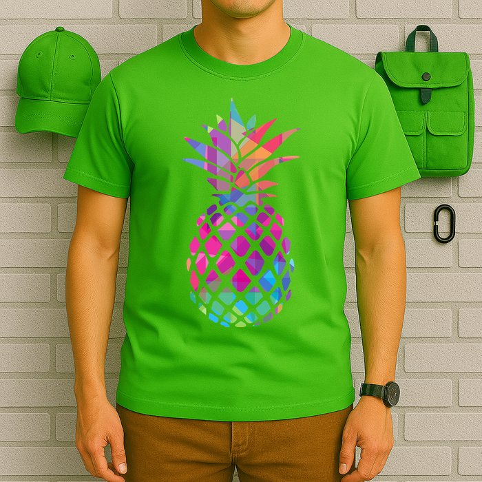 Colorful Simple Pineapple T-Shirt