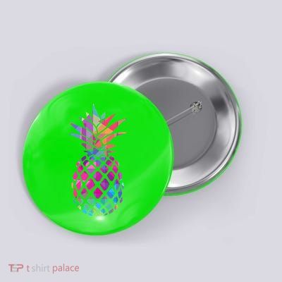 Colorful Simple Pineapple Button