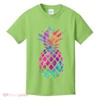 Colorful Simple Pineapple Kids T-Shirt