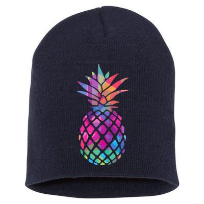 Colorful Simple Pineapple Short Acrylic Beanie