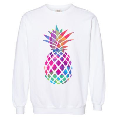 Colorful Simple Pineapple Garment-Dyed Sweatshirt
