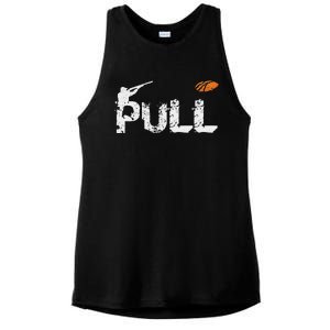 Clay Skeet Pigeon Shooting Pull Clay Bird Hunter Sports Ladies PosiCharge Tri-Blend Wicking Tank