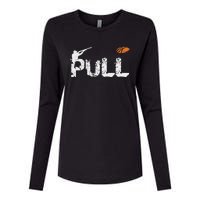 Clay Skeet Pigeon Shooting Pull Clay Bird Hunter Sports Womens Cotton Relaxed Long Sleeve T-Shirt