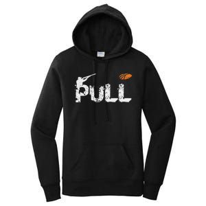 Clay Skeet Pigeon Shooting Pull Clay Bird Hunter Sports Women's Pullover Hoodie