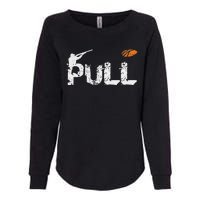 Clay Skeet Pigeon Shooting Pull Clay Bird Hunter Sports Womens California Wash Sweatshirt