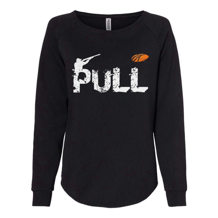 Clay Skeet Pigeon Shooting Pull Clay Bird Hunter Sports Womens California Wash Sweatshirt