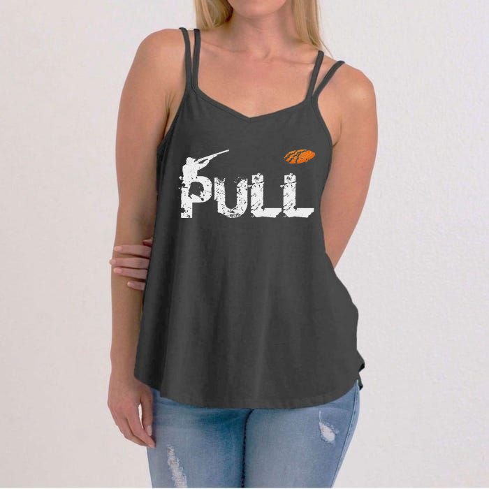 Clay Skeet Pigeon Shooting Pull Clay Bird Hunter Sports Women's Strappy Tank