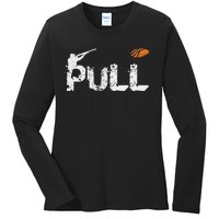 Clay Skeet Pigeon Shooting Pull Clay Bird Hunter Sports Ladies Long Sleeve Shirt