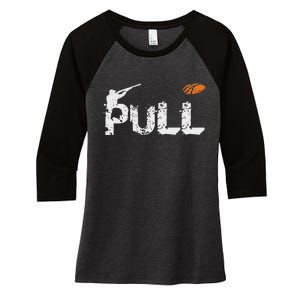 Clay Skeet Pigeon Shooting Pull Clay Bird Hunter Sports Women's Tri-Blend 3/4-Sleeve Raglan Shirt