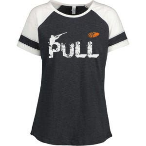 Clay Skeet Pigeon Shooting Pull Clay Bird Hunter Sports Enza Ladies Jersey Colorblock Tee